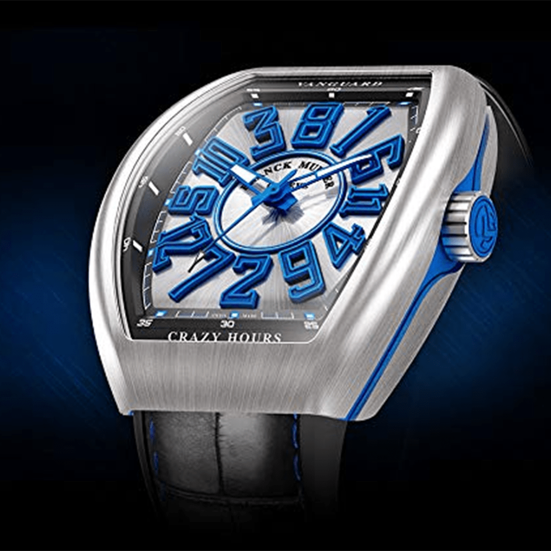 Franck Muller Vanguard Blue Crazy Hours Automatic Watch V 45 CH BR (OR) thumbnail 2