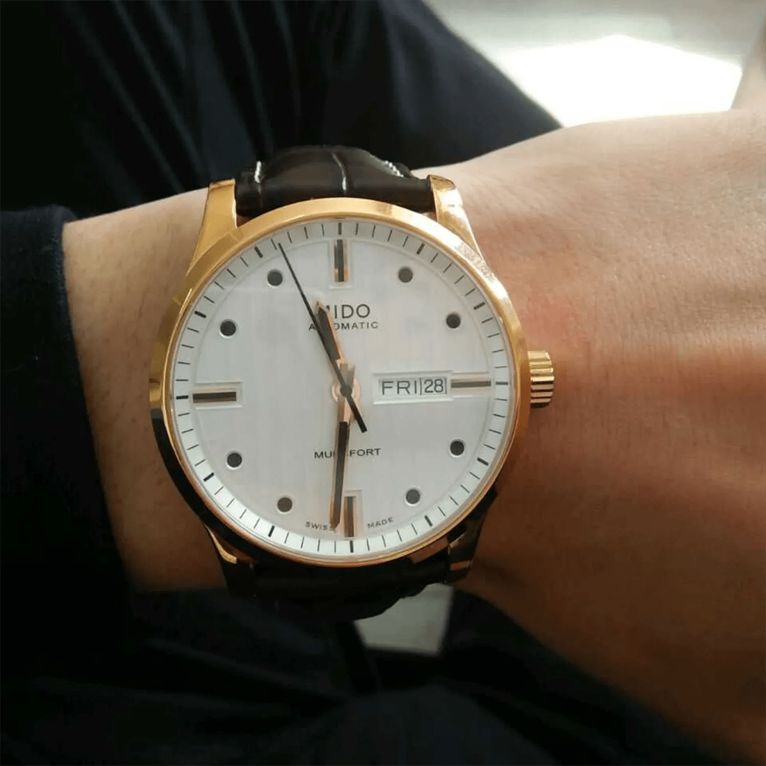 Mido Multifort Automatic White Dial Watch M005.430.36.031.80 thumbnail 5