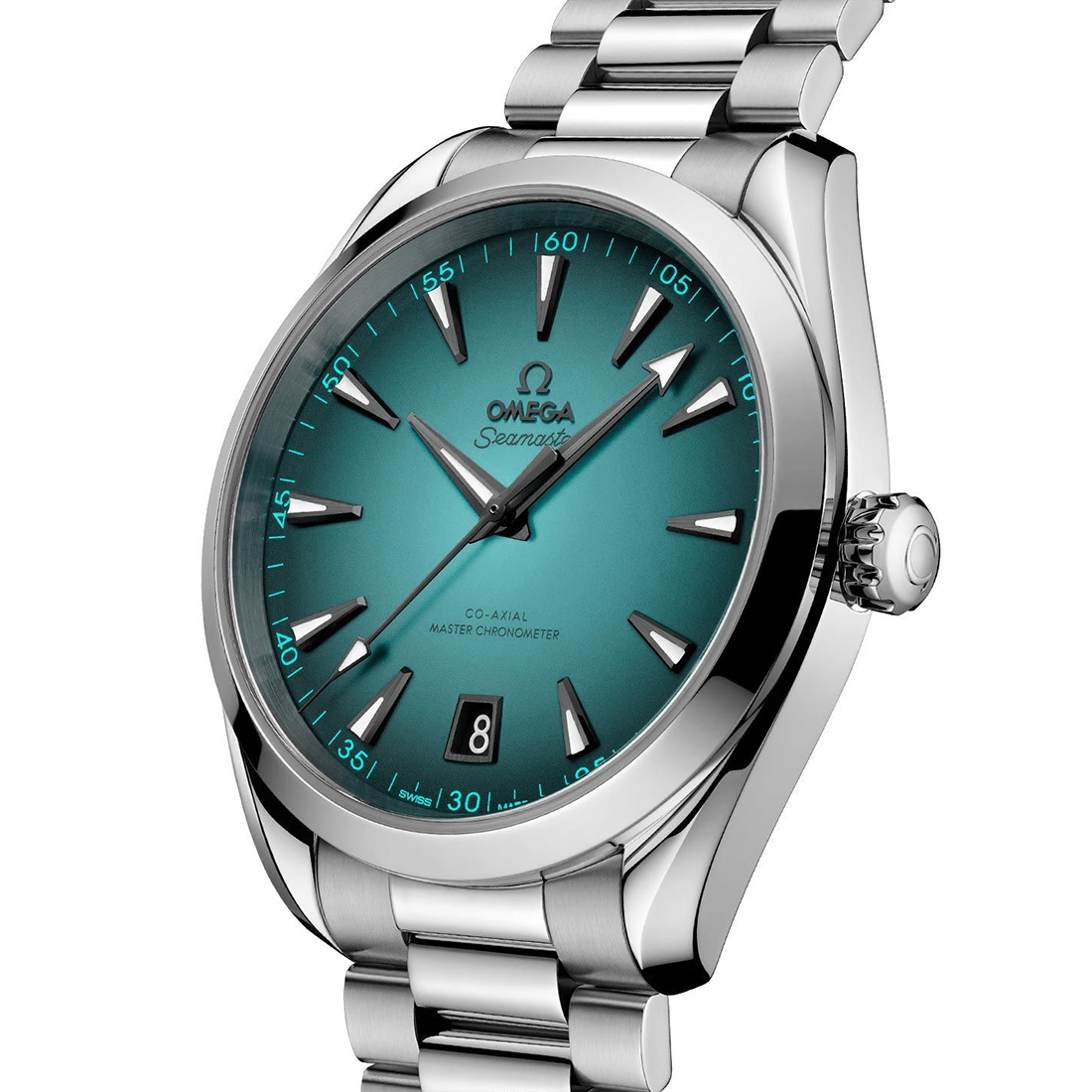 Omega Seamaster Aqua Terra 150M Automatic Turquoise Dial Watch 220.10.41.21.03.006 thumbnail 2