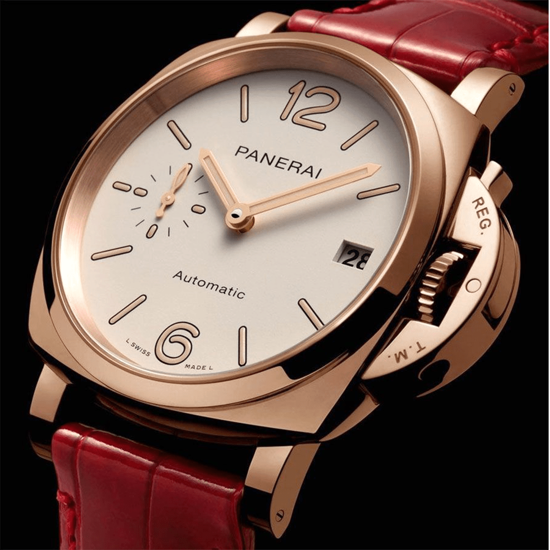 Panerai Luminor Due Goldtech Automatic Oro Rosso Mens Watch PAM01045 thumbnail 3