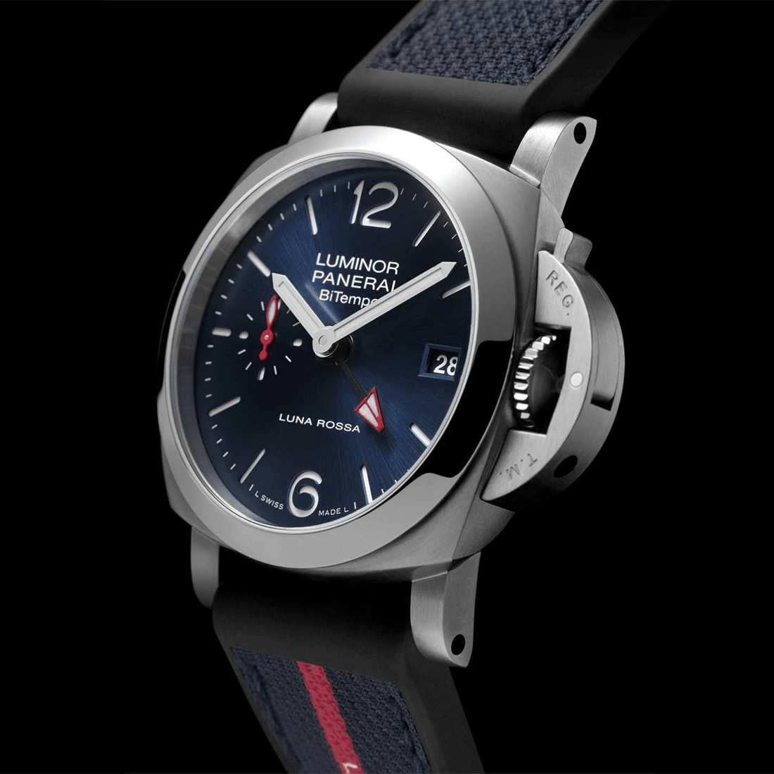 Panerai Luminor Quaranta Bitempo Luna Rossa Automatic Watch PAM01404 thumbnail 5