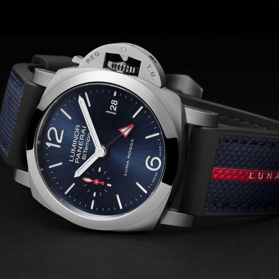 Panerai Luminor Quaranta Bitempo Luna Rossa Automatic Watch PAM01404 thumbnail 4