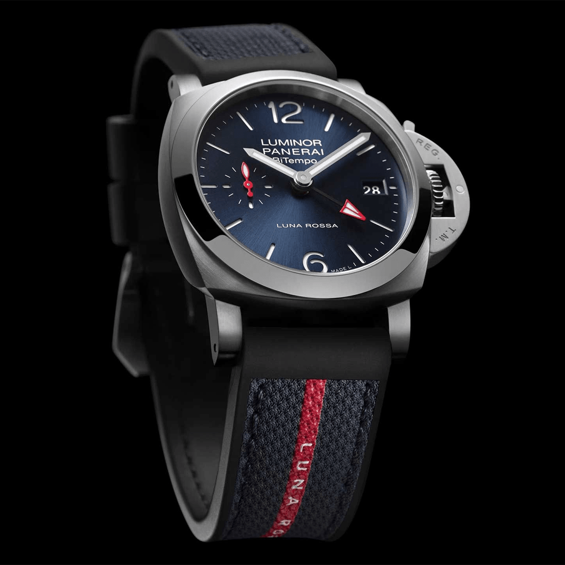 Panerai Luminor Quaranta Bitempo Luna Rossa Automatic Watch PAM01404 thumbnail 6