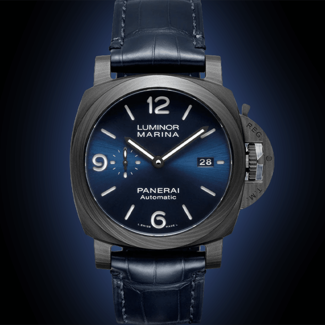 Panerai Luminor Marina Carbotech Blue Dial, Men's Watch PAM01664 thumbnail 5