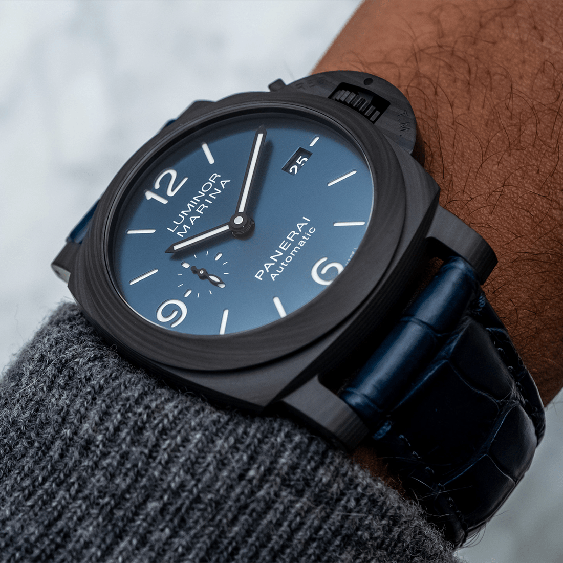 Panerai Luminor Marina Carbotech Blue Dial, Men's Watch PAM01664 thumbnail 6