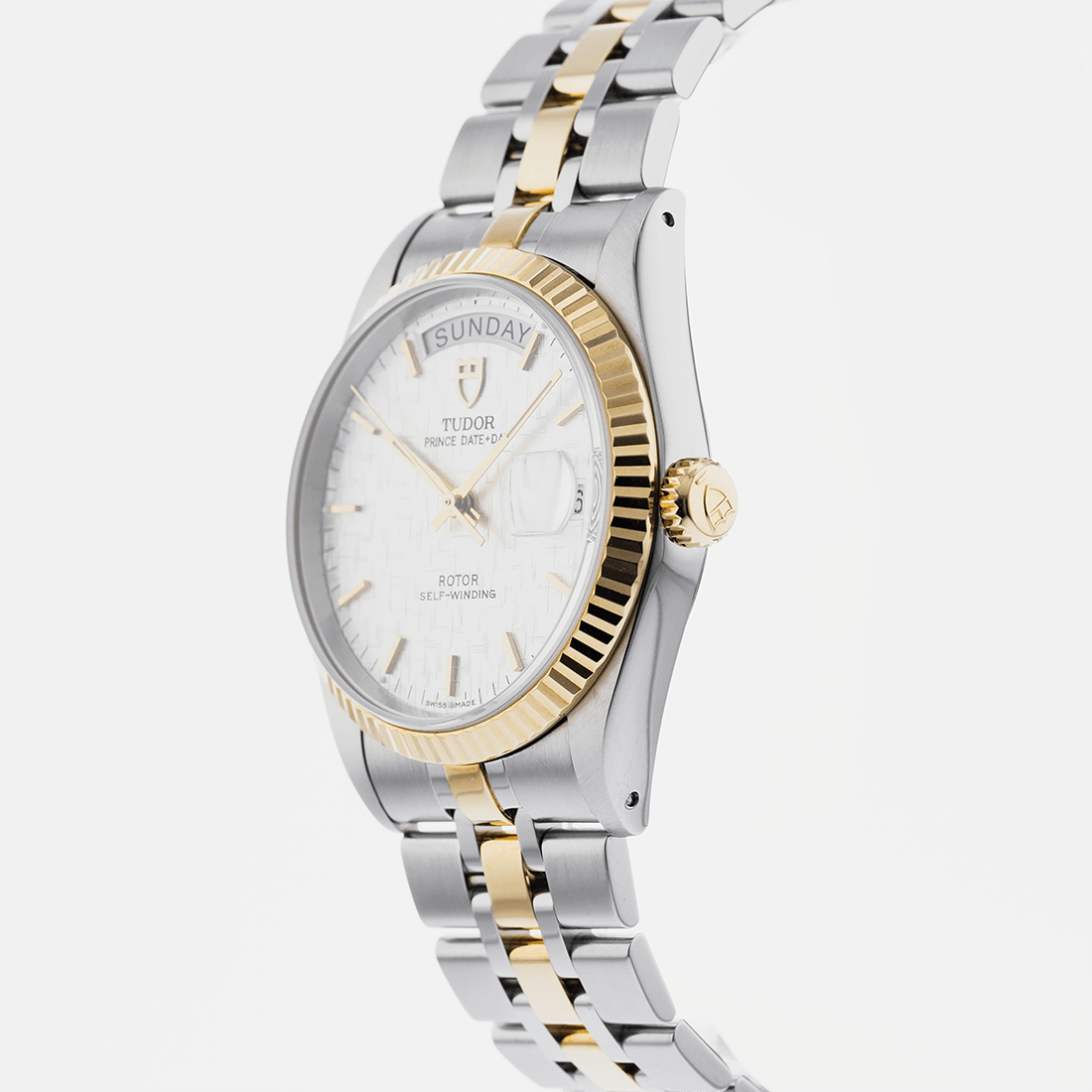 Tudor Prince Day+Date Two-Tone Bracelate Mens Watch 76213 thumbnail 2
