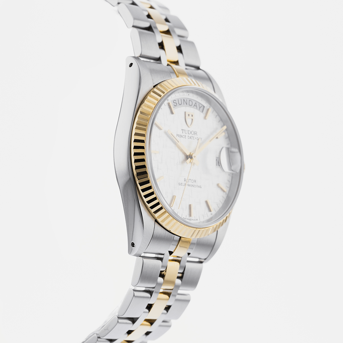 Tudor Prince Day+Date Two-Tone Bracelate Mens Watch 76213 thumbnail 3