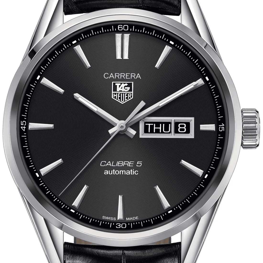TAG Heuer Carrera Calibre 5 Day-Date Automatic Men Watch WAR201A.FC6266 thumbnail 2