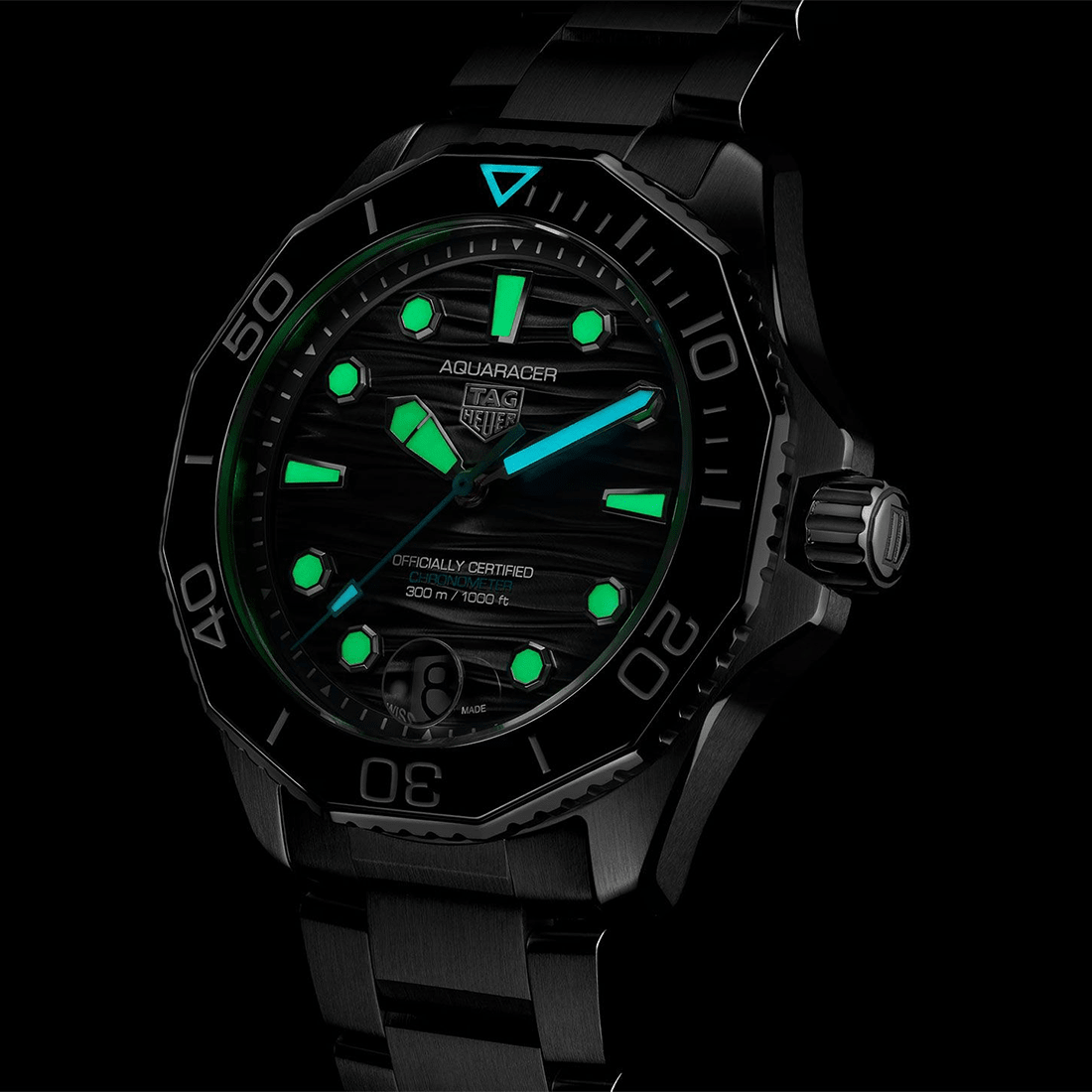 TAG Heuer Aquaracer Professional 300 Date, Black Dial, Stainless Steel Watch WBP5110.BA0013 thumbnail 8
