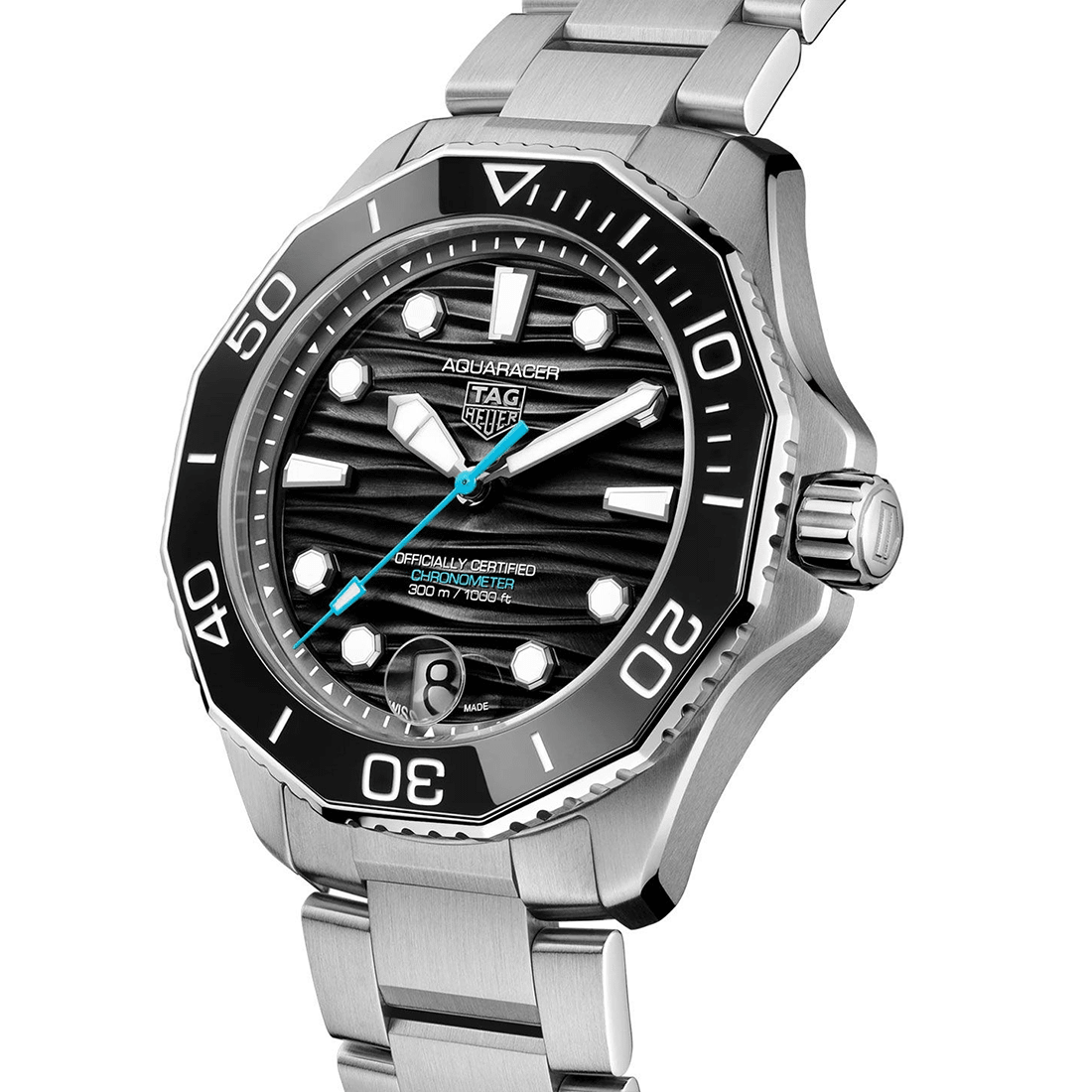 TAG Heuer Aquaracer Professional 300 Date, Black Dial, Stainless Steel Watch WBP5110.BA0013 thumbnail 2