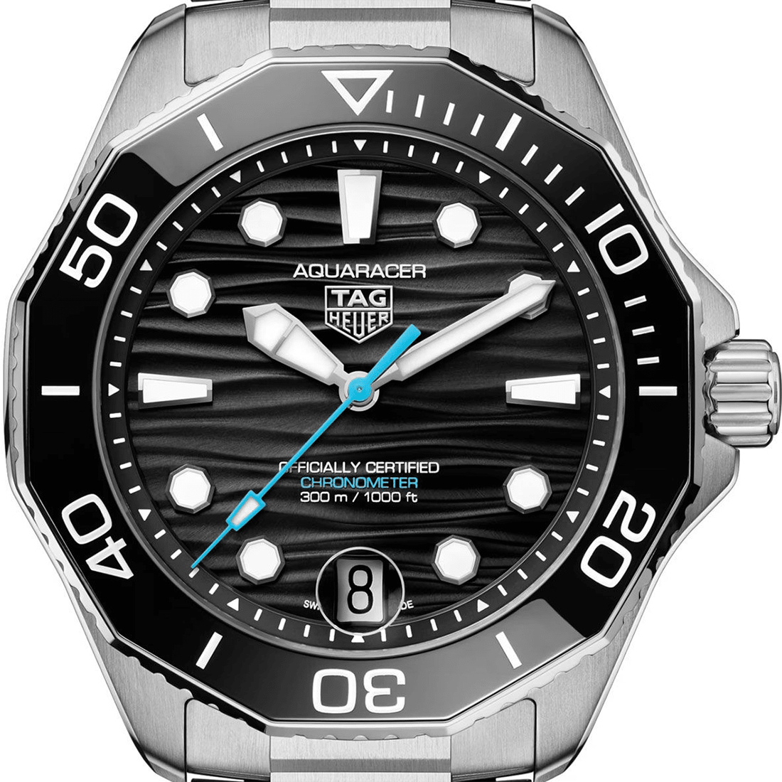 TAG Heuer Aquaracer Professional 300 Date, Black Dial, Stainless Steel Watch WBP5110.BA0013 thumbnail 4