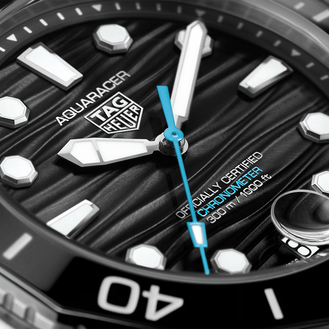 TAG Heuer Aquaracer Professional 300 Date, Black Dial, Stainless Steel Watch WBP5110.BA0013 thumbnail 6