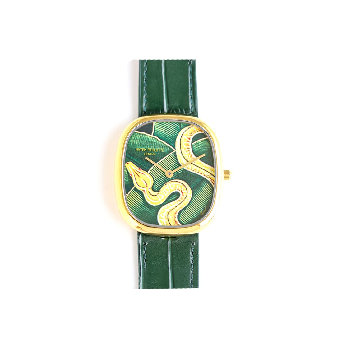 Patek Philippe Golden Ellipse "Burmese Albino Python" Watch 5738/50J-001