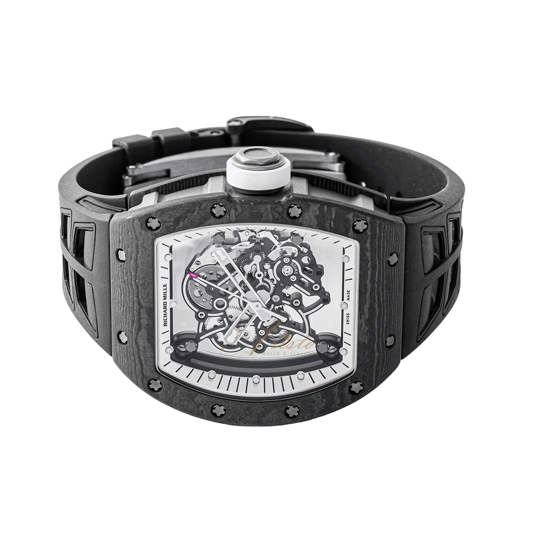Richard Mille RM 055 Manual Winding "Bubba Watson" Black Rubber Strap Watch thumbnail 4