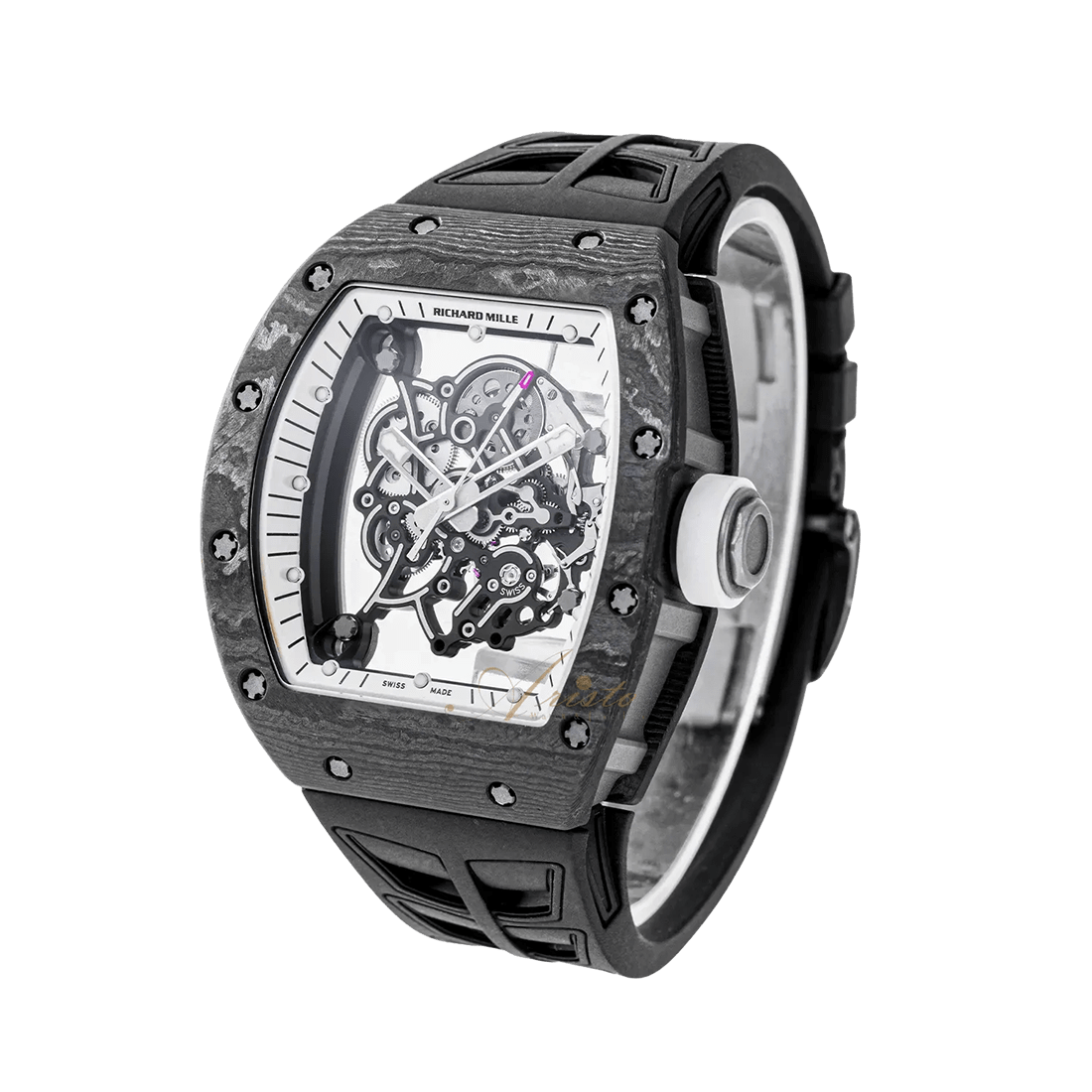 Richard Mille RM 055 Manual Winding "Bubba Watson" Black Rubber Strap Watch thumbnail 2