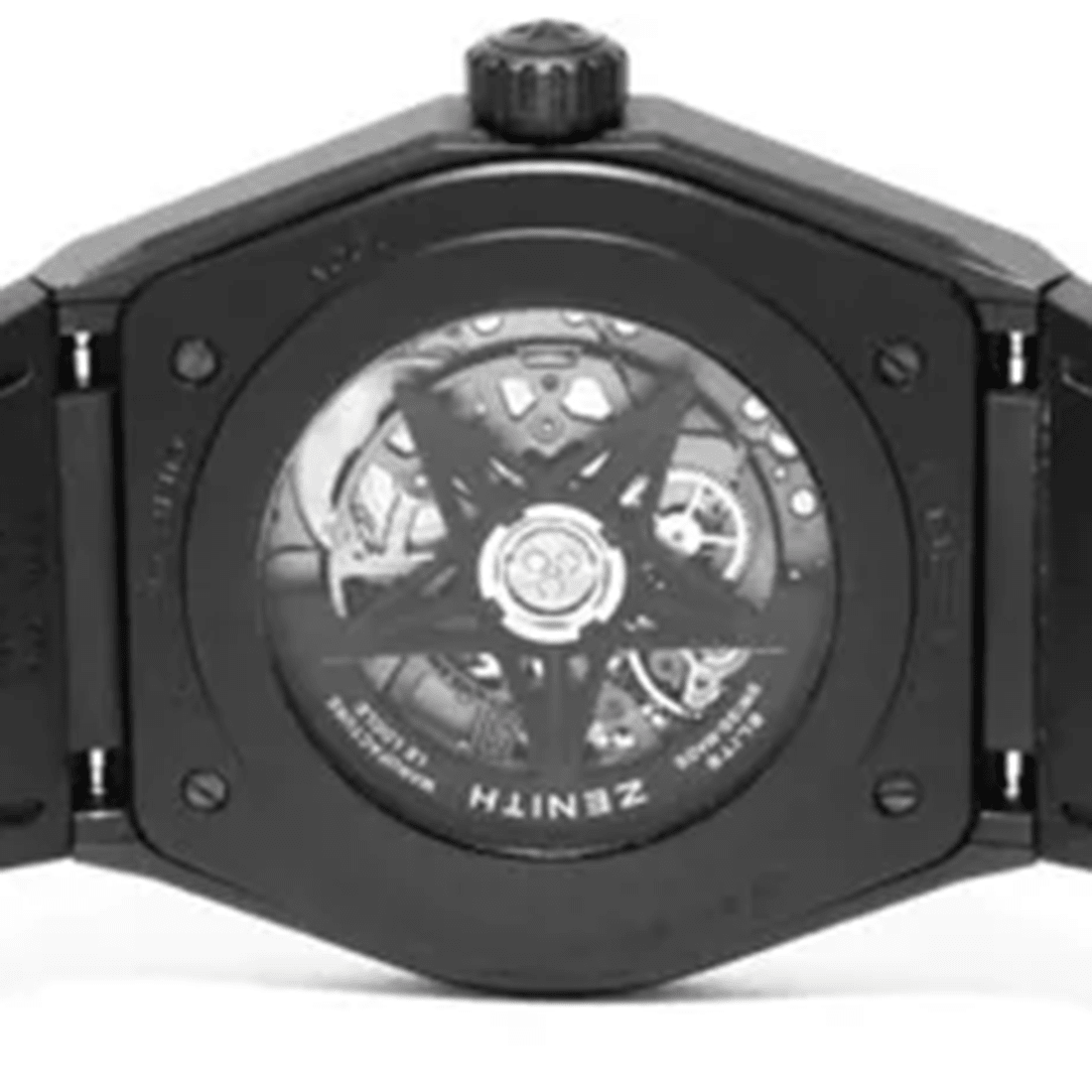 Zenith Defy Classic Skeletonized Black Dial 49.9000.670/77.R782 Black Ruibber Strap Watch thumbnail 7