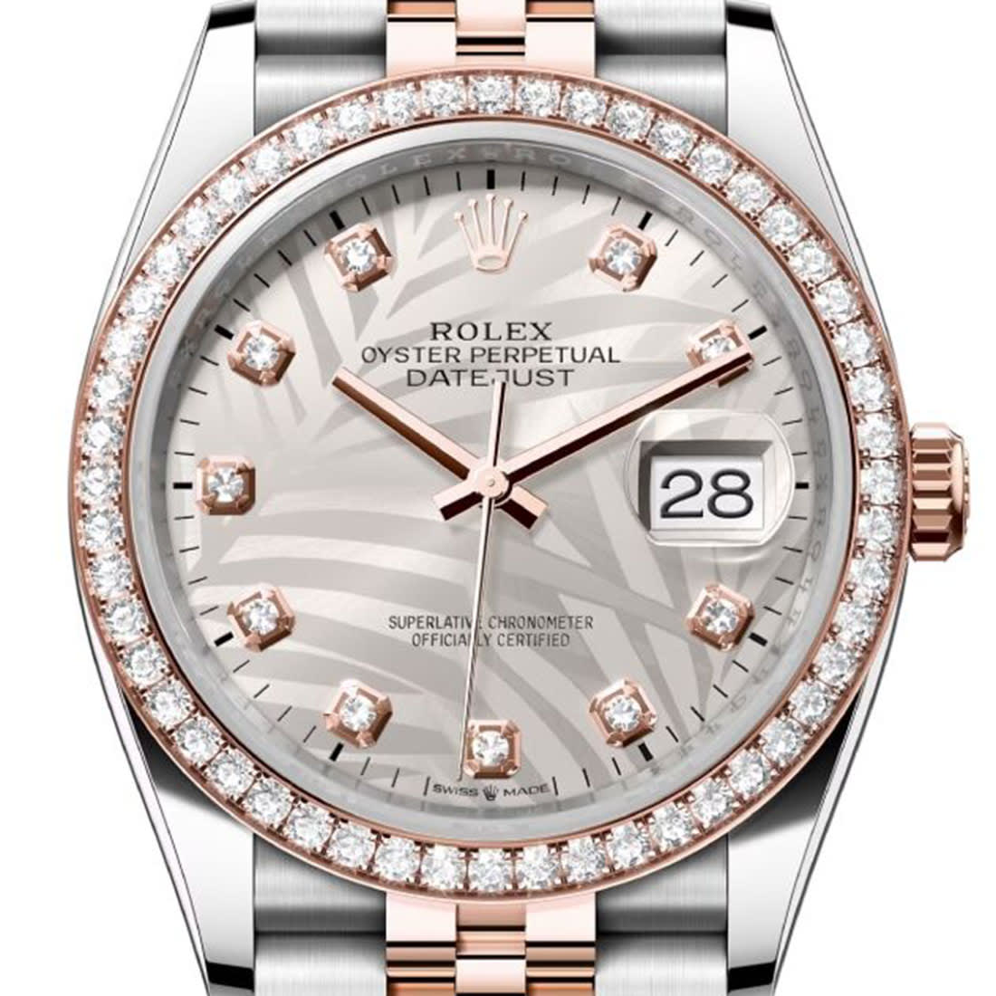 Rolex Datejust Oystersteel, 18ct Everose Gold Jubilee Bracelet Watch 126281RBR thumbnail 2