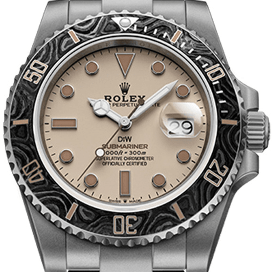 Rolex DiW Submariner Dune Limited Edition Stainless Steel Watch 126610LN thumbnail 2