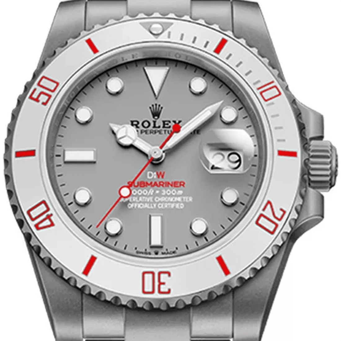 Rolex DiW Submariner Glacial Grey Dial Special Edition Watch 126610 thumbnail 2