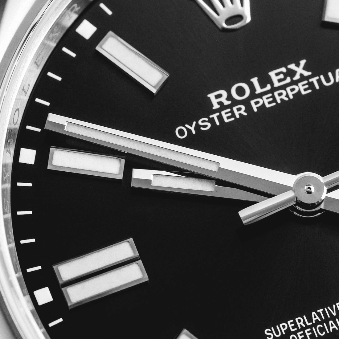 Rolex Oyster Perpetual Bright Black Dial Stainless Steel Strap Watch 124300 thumbnail 4
