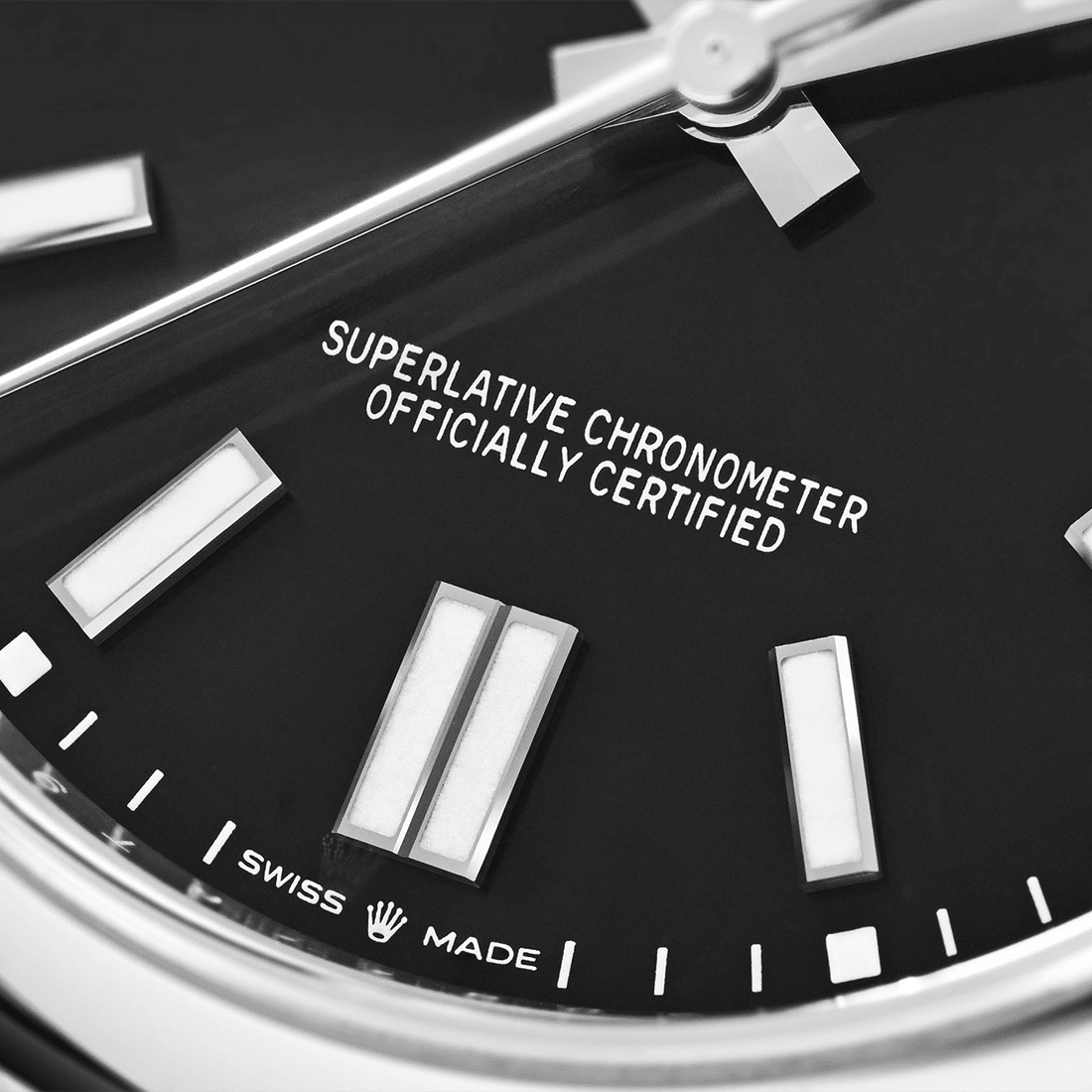 Rolex Oyster Perpetual Bright Black Dial Stainless Steel Strap Watch 124300 thumbnail 5