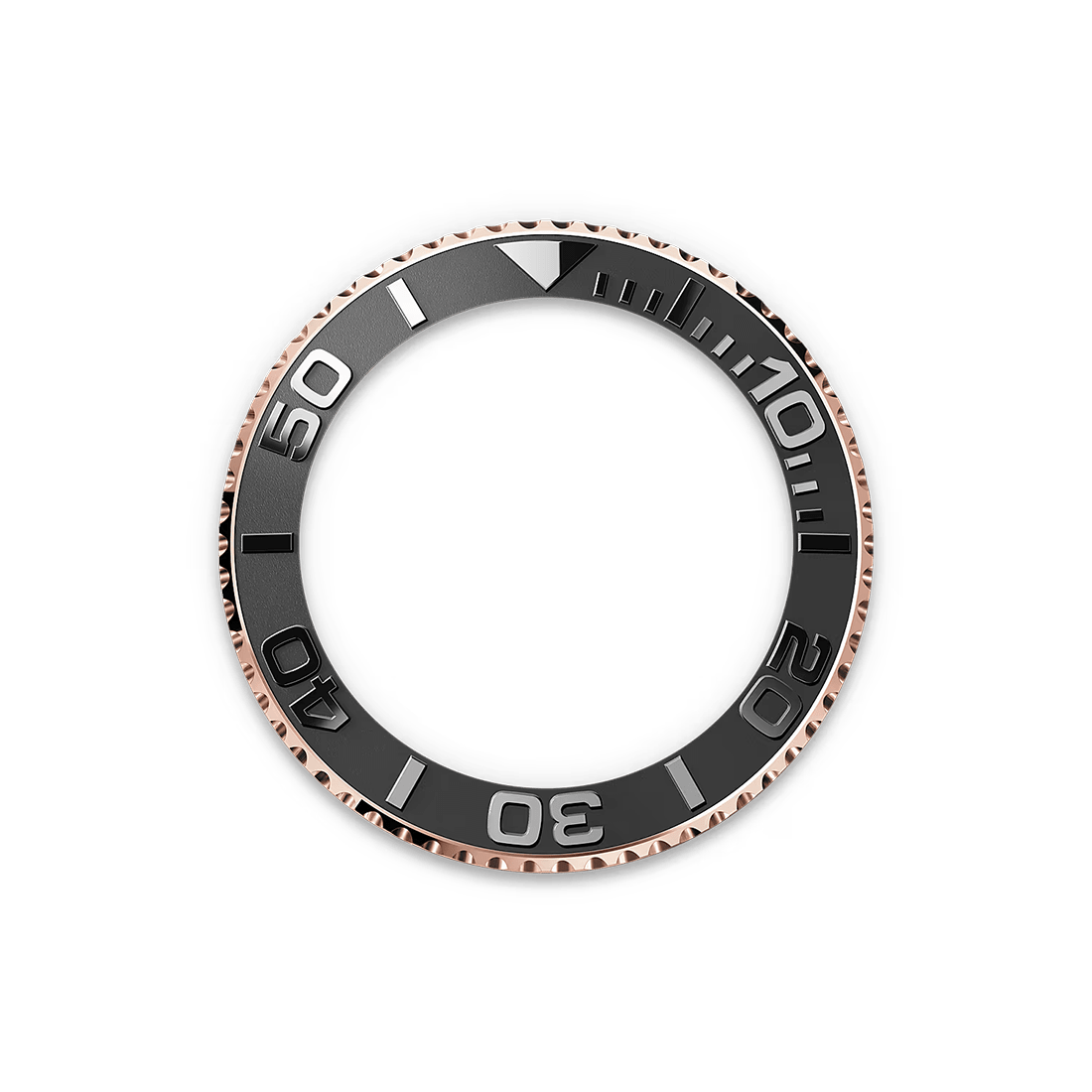 Rolex Yacht-Master Everose Gold with Oysterflex Bracelet Black Dial Watch 126655 thumbnail 3