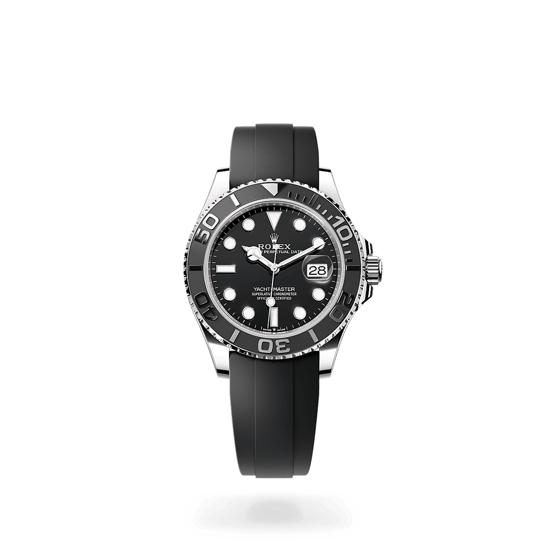 Rolex Yacht-Master Oyster, 18ct White Gold Black Dial Automatic Mens Watch M226659-0002