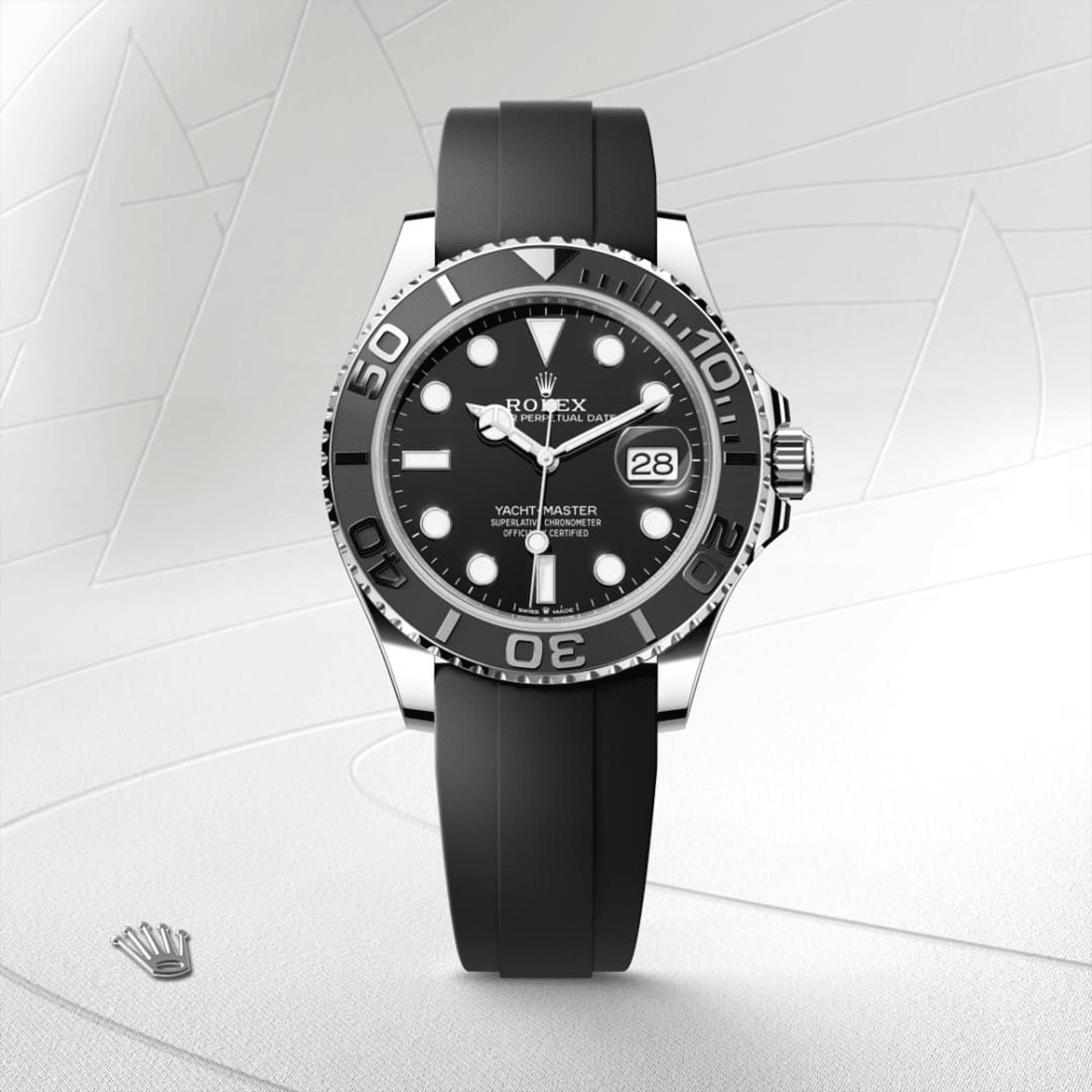 Rolex Yacht-Master Oyster, 18ct White Gold Black Dial Automatic Mens Watch M226659-0002 thumbnail 6
