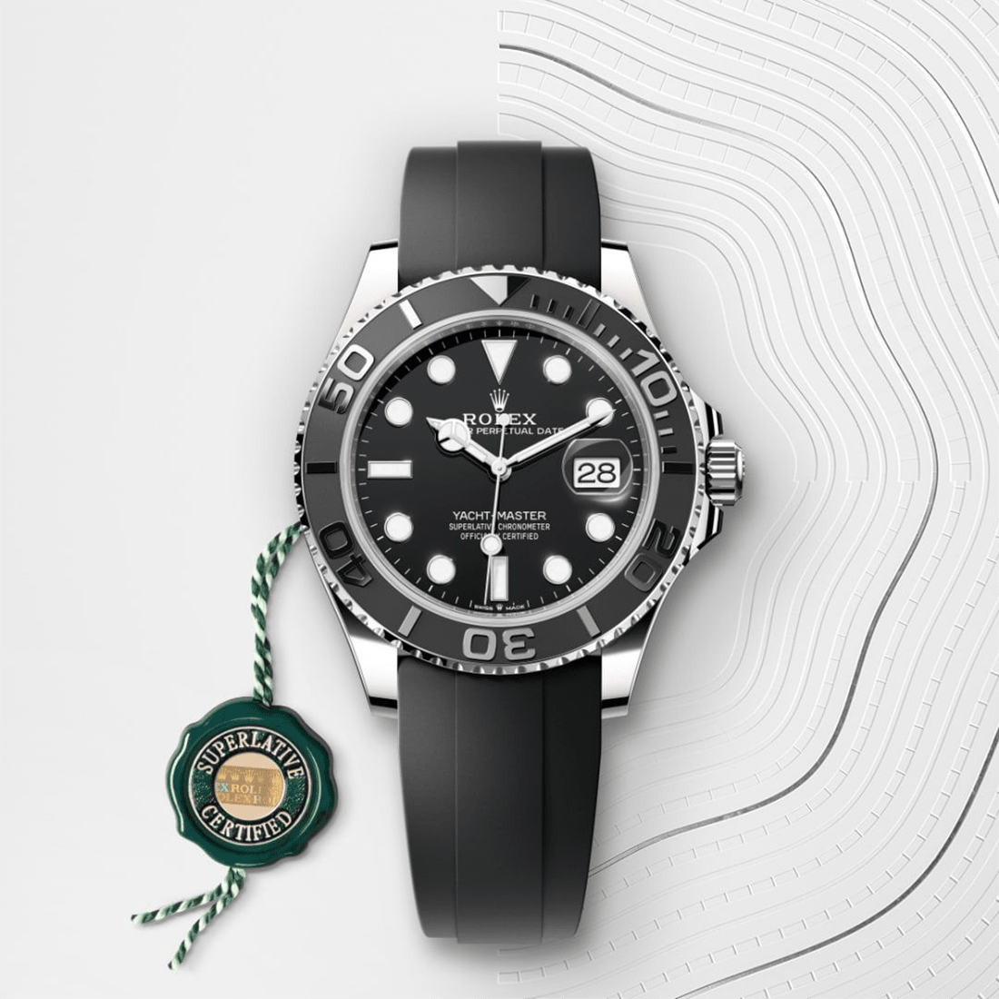 Rolex Yacht-Master Oyster, 18ct White Gold Black Dial Automatic Mens Watch M226659-0002 thumbnail 7