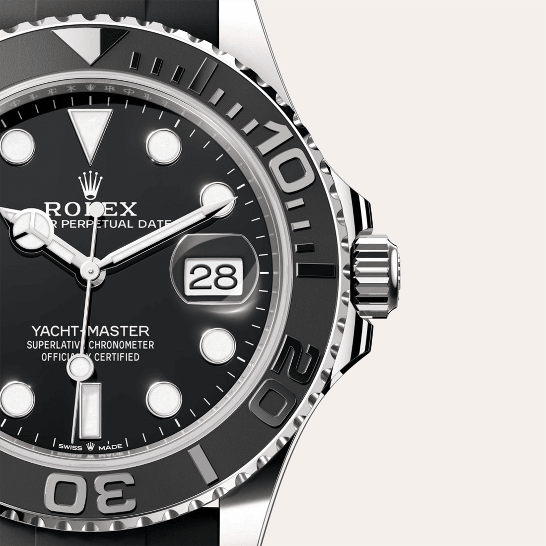 Rolex Yacht-Master Oyster, 18ct White Gold Black Dial Automatic Mens Watch M226659-0002 thumbnail 2