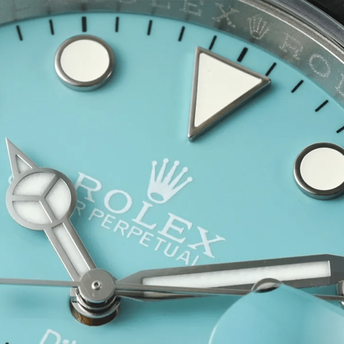 Rolex Oyster Perpetual 18ct White Gold Blue Dial Men's Watch 126619LB thumbnail 5