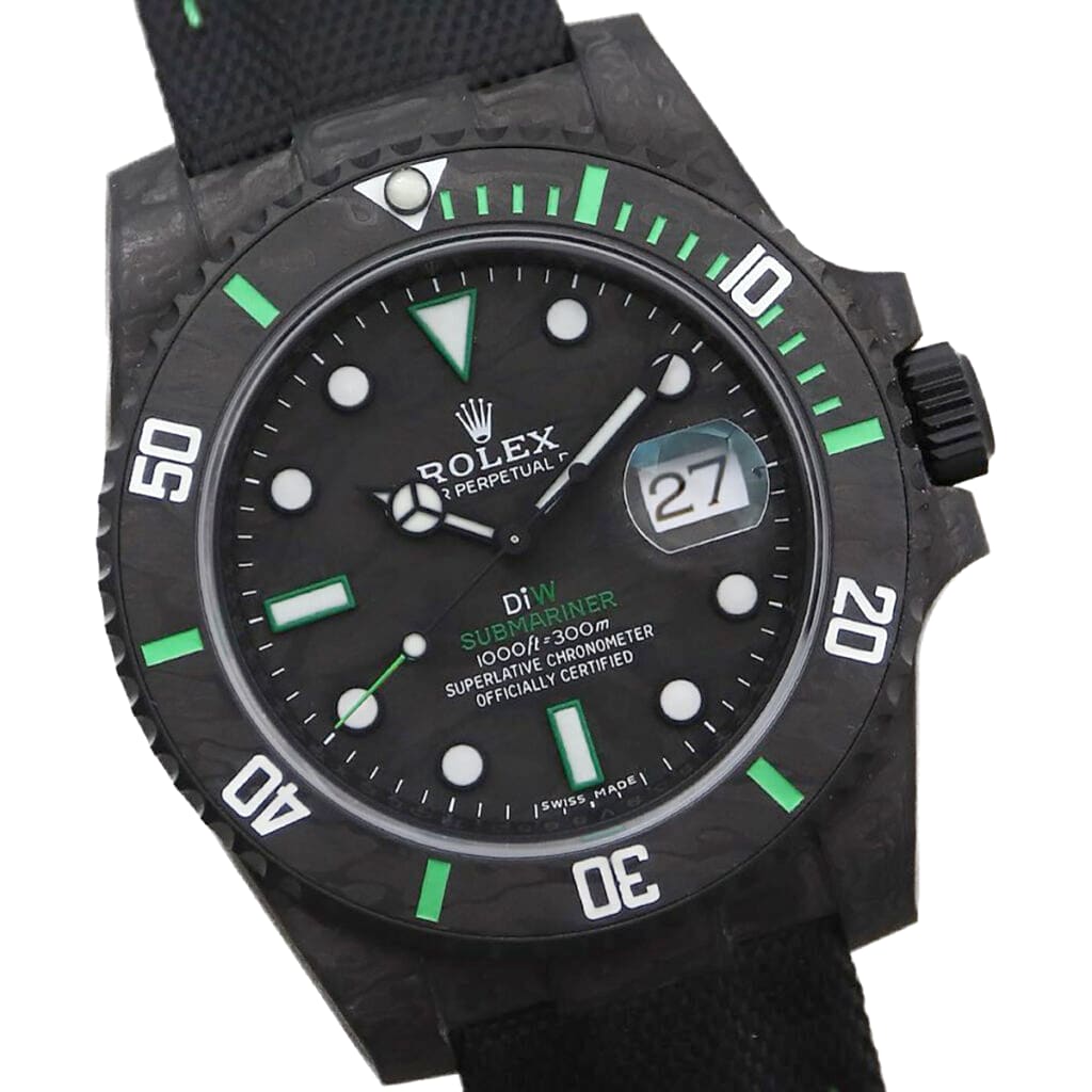 Rolex DIW Submariner Carbon Green Limited Edition Watch 126610 thumbnail 2