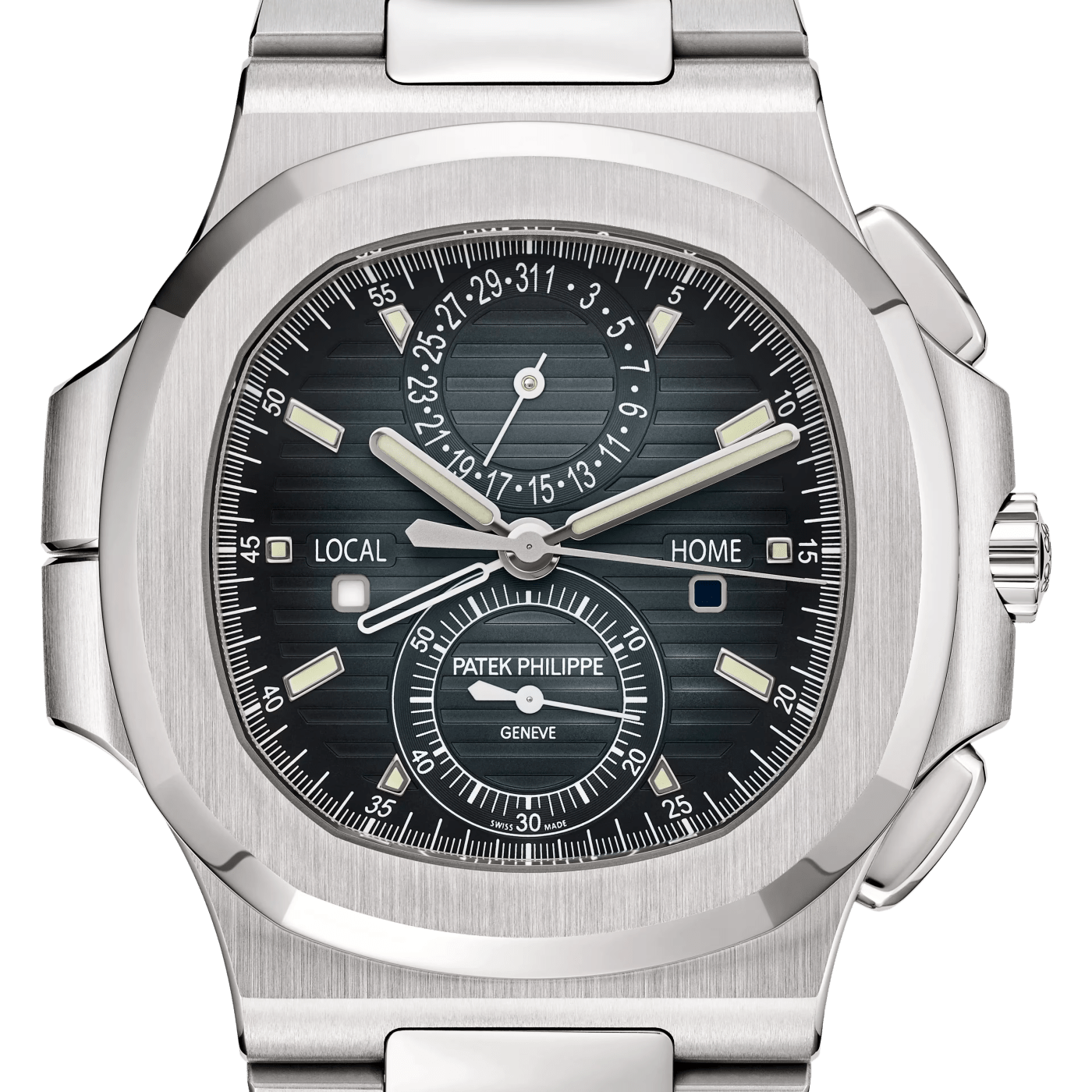 Patek Philippe Nautilus Travel Time Chronograph Black Dial Watch 5990/1A-011 thumbnail 5