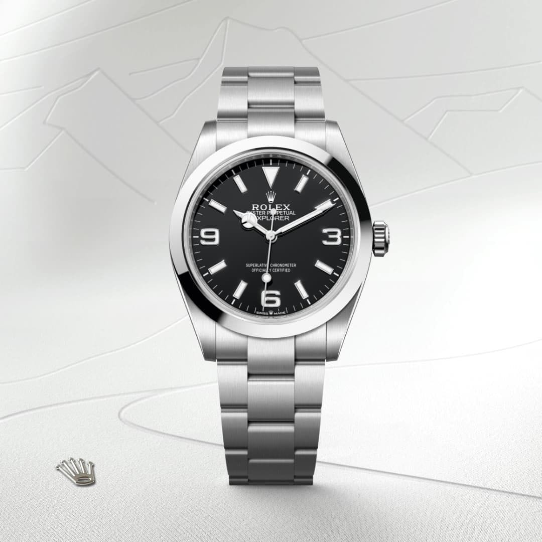 Rolex Explorer Oystersteel Black Dial Automatic Mens Watch M224270-0001 thumbnail 6
