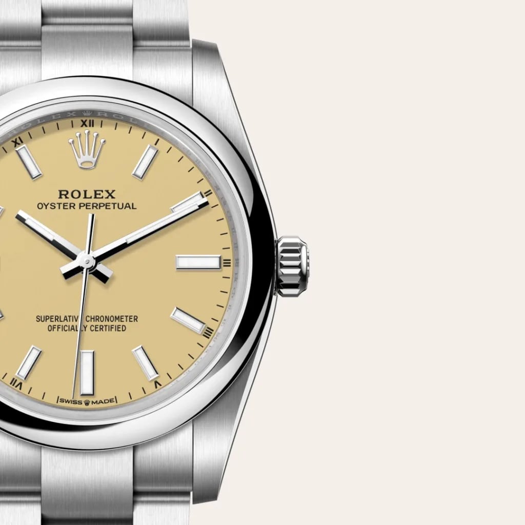 Rolex Oyster Perpetual 36 Oyster, Beige Dial, Oystersteel Watch M126000-0012 thumbnail 5