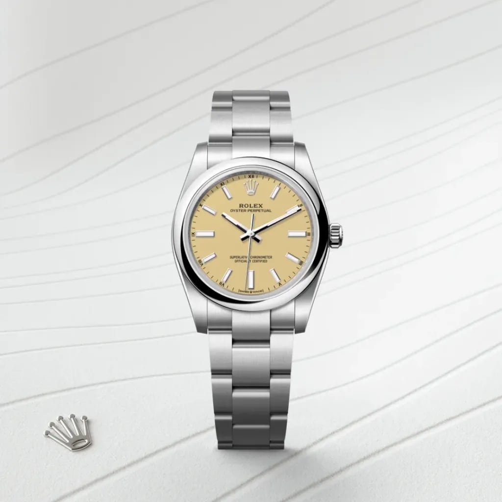 Rolex Oyster Perpetual 36 Oyster, Beige Dial, Oystersteel Watch M126000-0012 thumbnail 4