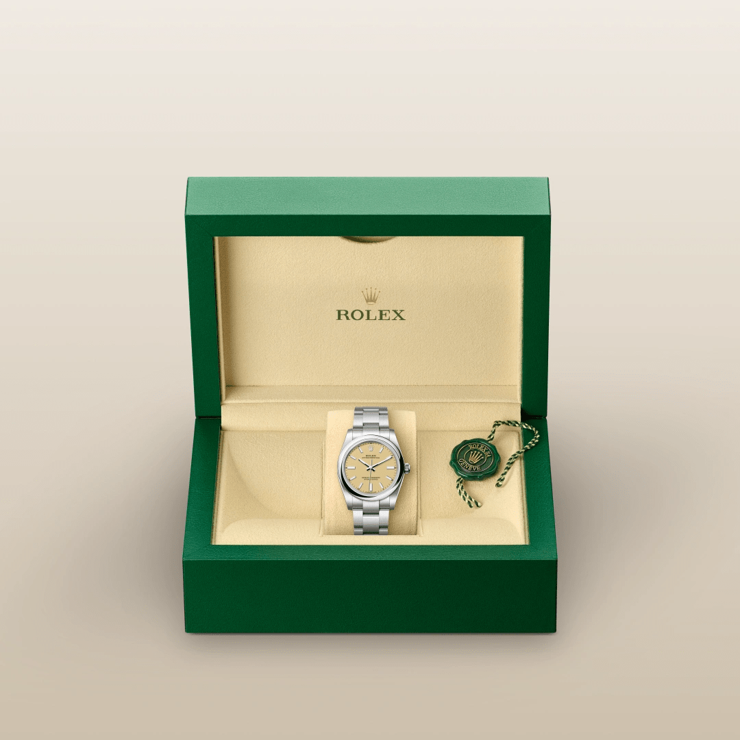 Rolex Oyster Perpetual 36 Oyster, Beige Dial, Oystersteel Watch M126000-0012 thumbnail 6
