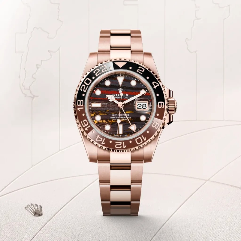 Rolex GMT-Master II Oyster, Everose Gold Mens Watch M126715CHNR-0002 thumbnail 6
