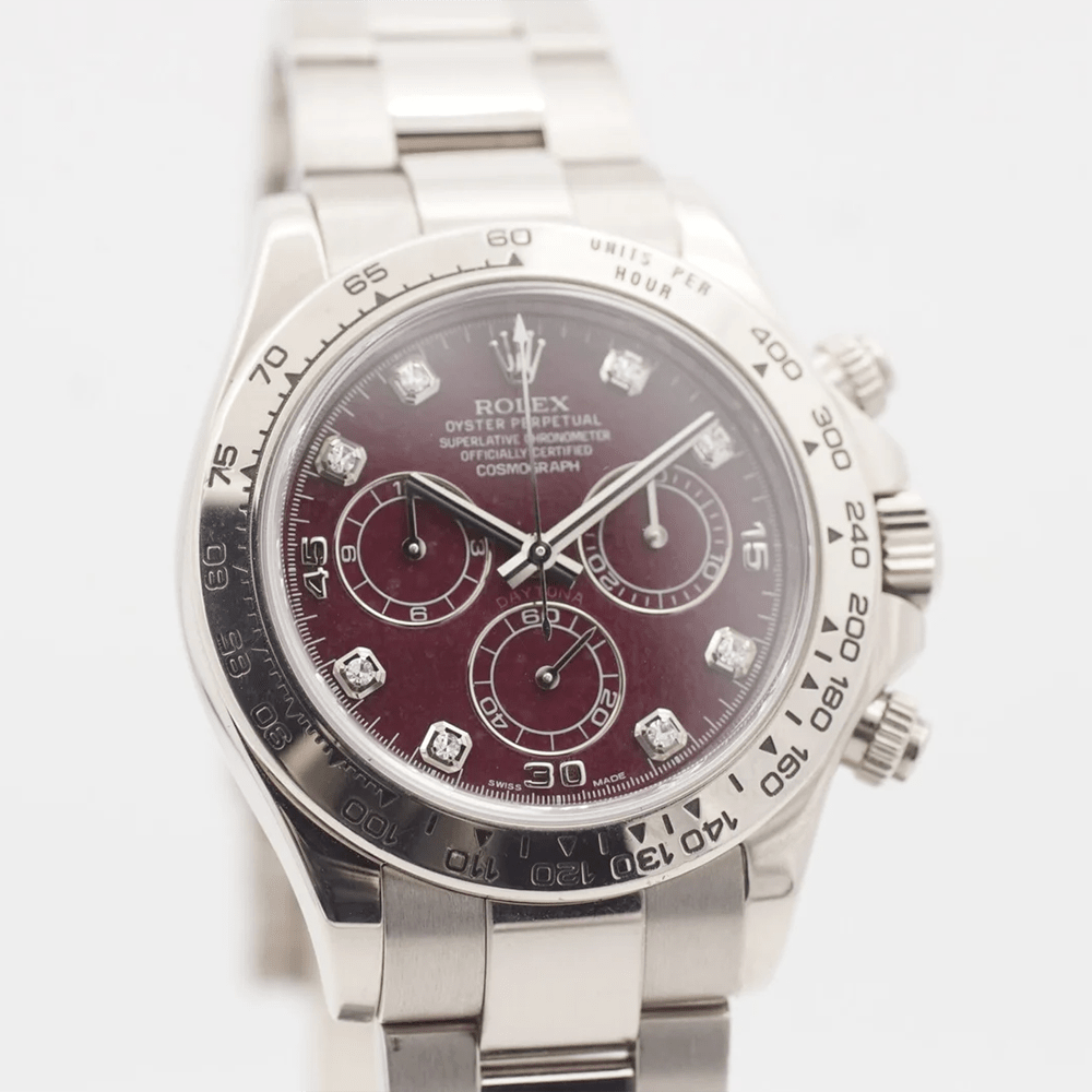 Rolex Oyster Perpetual Cosmograph Daytona in 18k White Gold Automatic Watch 116509 thumbnail 4