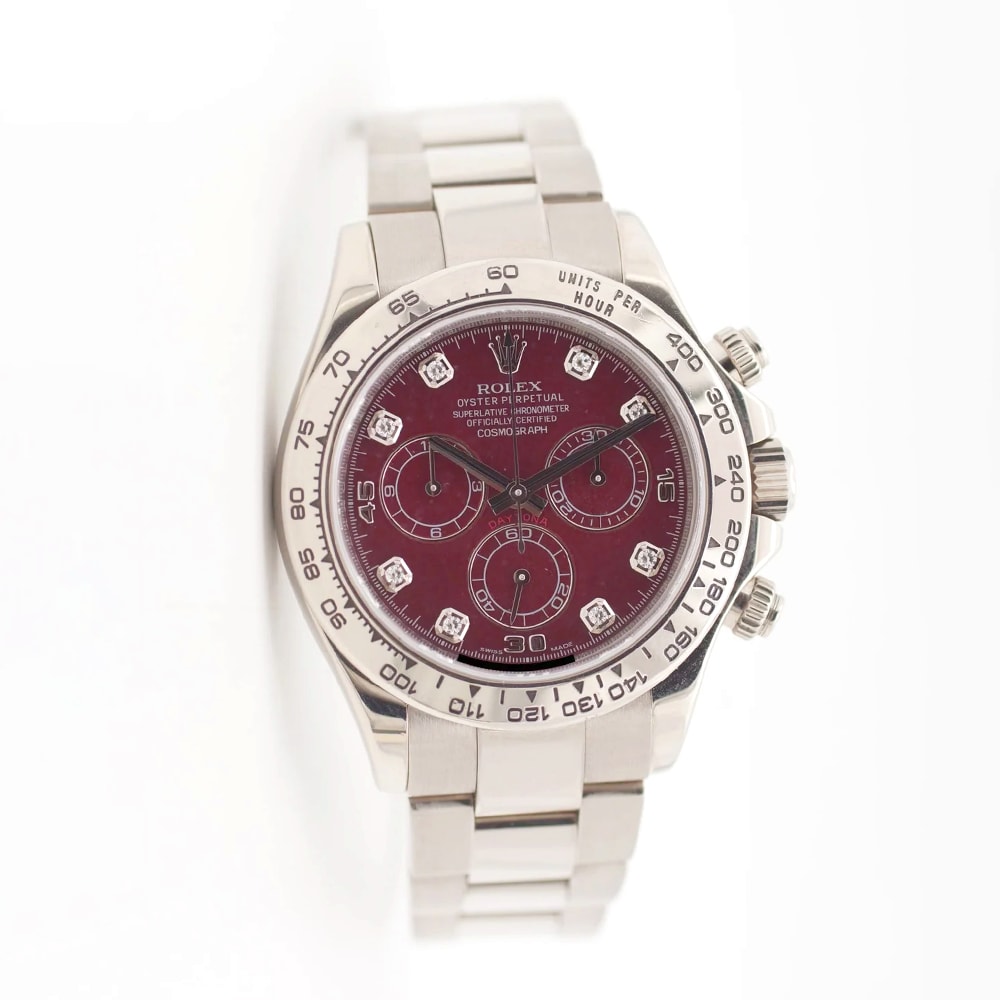 Rolex Oyster Perpetual Cosmograph Daytona in 18k White Gold Automatic Watch 116509 thumbnail 2