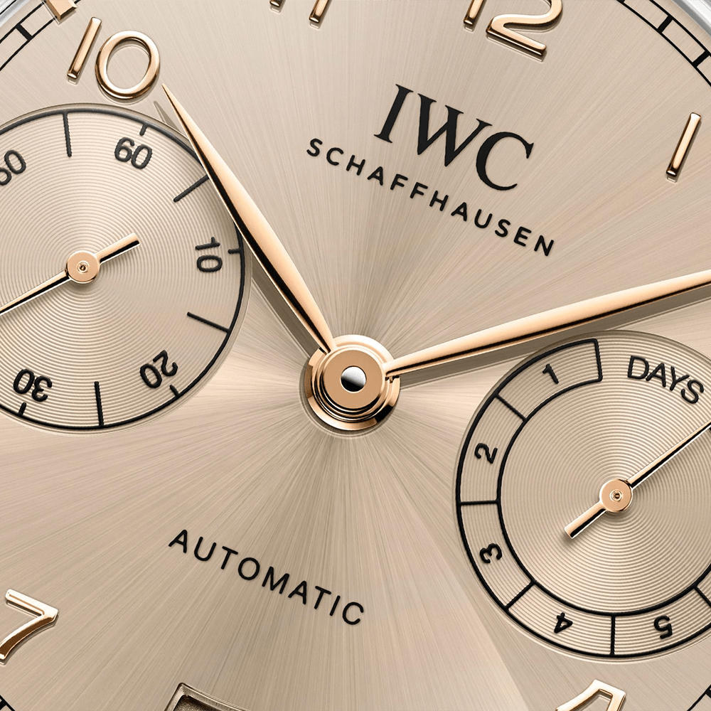 IWC Schaffhausen Portugieser Automatic 42 Gold Dial Watch IW501705 thumbnail 5