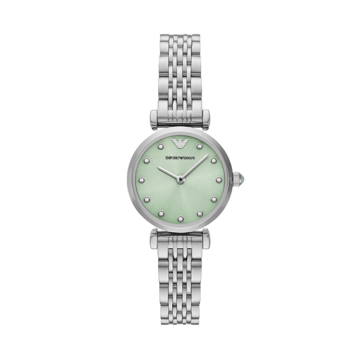 Women Quartz Green Dial Analog Stainless Steel Watch AR11667 thumbnail 5
