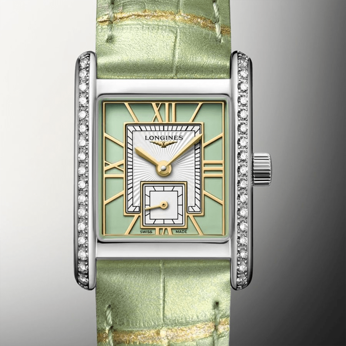 Longines Mini DolceVita Mint Green Women Watch L5.200.0.05.2 thumbnail 7