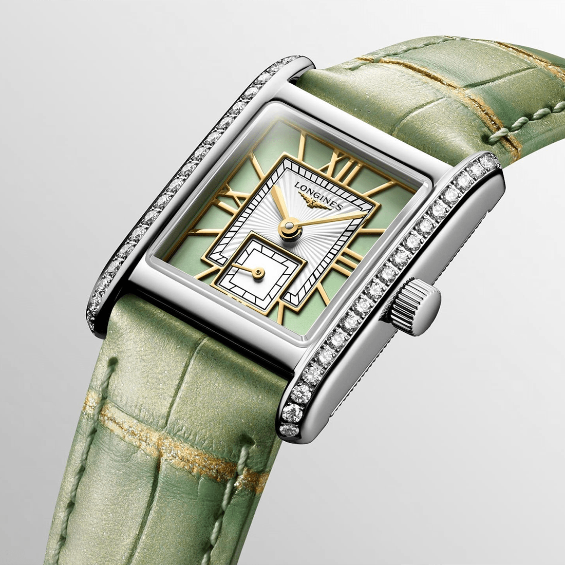 Longines Mini DolceVita Mint Green Women Watch L5.200.0.05.2 thumbnail 2