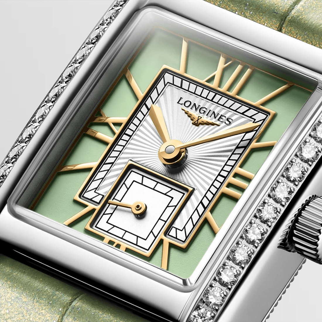 Longines Mini DolceVita Mint Green Women Watch L5.200.0.05.2 thumbnail 5