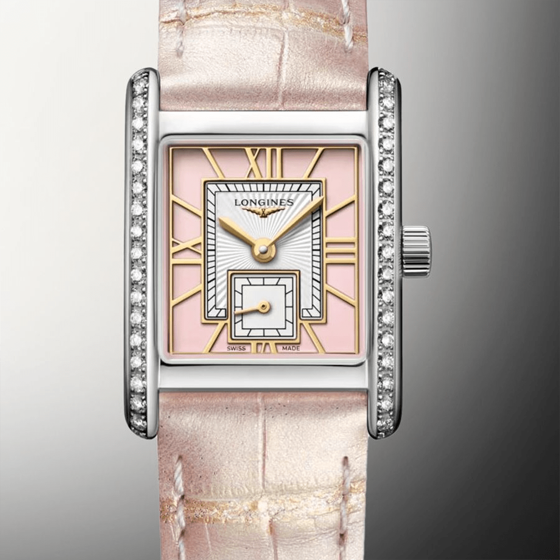 Longines Mini DolceVita "Blossom Pink" Women Watch L5.200.0.99.2 thumbnail 4