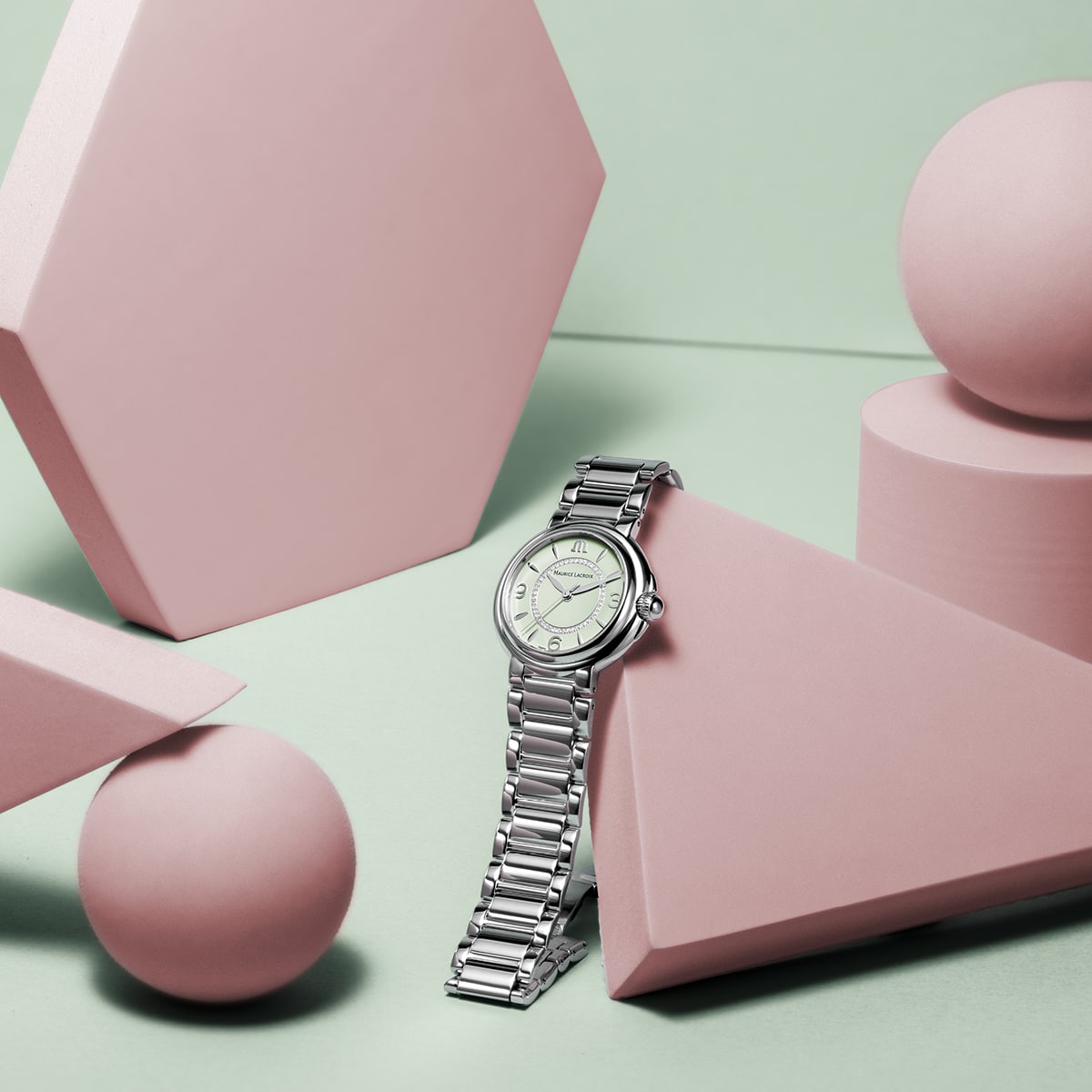 Maurice Lacroix Fiaba Colours Edition Analog Watch for Women FA1104-SS002-G20-1 thumbnail 4