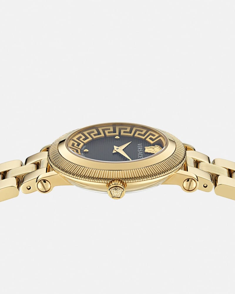 Versace Women Textured Black Dial and Stainless Steel Straps Analogue Watch VE7F00623 thumbnail 3