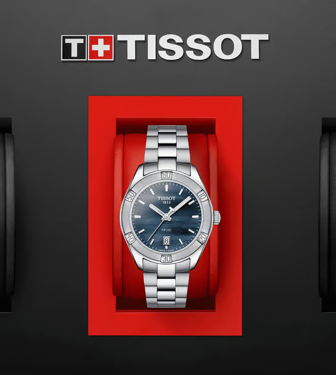 Tissot PR 100 Women Analog Stainless Steel Watch T1019101112100 thumbnail 5