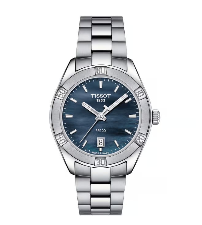 Tissot PR 100 Women Analog Stainless Steel Watch T1019101112100 thumbnail 3